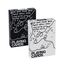 2 Shantell Martin Whitney White And Black Bundle Theory 11 Playing Cards T1149