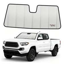 Windshield Sun Shade Deluxe Compatible for 2018-2023 Toyota Tacoma Silver