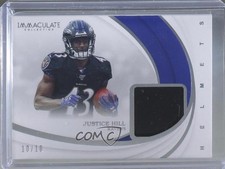 2019 Panini Immaculate Immaculate Helmets 10/10 Justice Hill #IH-27 fm0