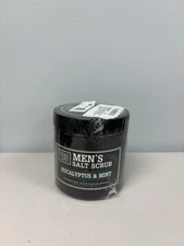 Salt Body Scrub Eucalyptus & Mint For Men– Moisturizes, Exfoliates & Nourishes
