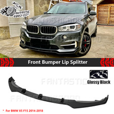 For Bmw X5 F15 2014-2018 Glossy Black Front Bumper Lip Splitter Spoiler Kit For Bmw X5 F15 2014-2018 Glossy Black Front Bumper Lip Splitter Spoiler Kit