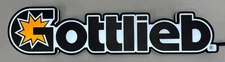 Gottlieb w/G Letter Logo Pinball Pin-Sign Extra Large