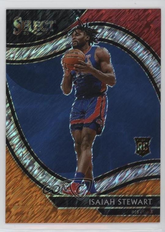 2020 Panini Select Courtside Red White Orange Shimmer Prizm Isaiah Stewart 1u6