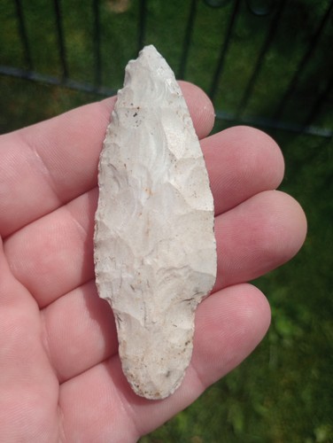 Arrowhead Wisconsin Large Adena Authentic Artifact Point - Picture 2 of 3