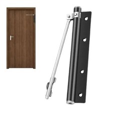 Bow Lift | Automatic door closer Stainless steel, quiet, easy installation Black