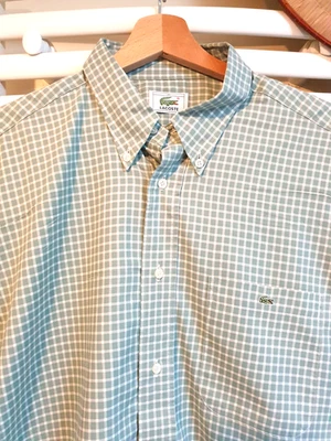 🐊 LACOSTE DEVANLAY Chemise Taille 41 /L - Manches courtes - Très bon état - Photo 1/3