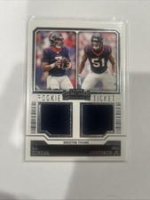 2023 Panini - Rookie Ticket Dual Swatches C.J. Stroud,  Anderson #DS-5 (MEM, RC)