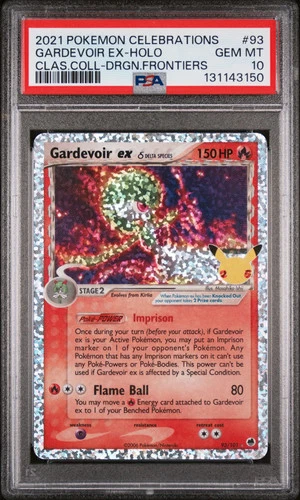 2021 Pokemon Celebrations Classic Gardevoir EX Dragon Frontiers PSA 10 #93
