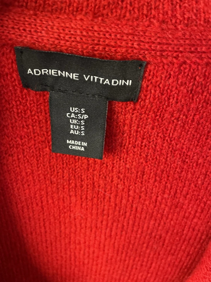 Suéter Adrienne Vittadini Rojo Talla Pequeña Foto 4 de 4