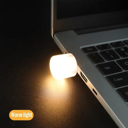4pcs Mini Portable USB Night Light Reading Lights Table  Laptop Warm Plug Charge