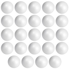 24 Pack 3 Inch Foam Balls for Arts and Craft Supplies, DIY Polystyrene