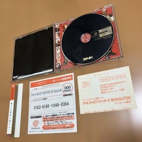 The King of Fighters DC Dreamcast 99 Evolution Portable Game Tested Used