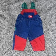 Vintage Osh Kosh Baby B’gosh Color Block Overalls: Size 6-9 Months. Jeans, Denim