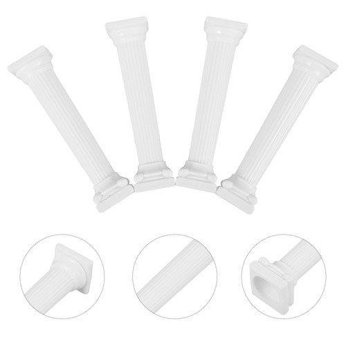 4 Pcs Cake Support Rods Roman Column Cupcake Stand Decorative Pillars - Picture 4 of 10