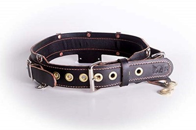Low Pro Leather Mining Work Belt w/Brass OR Nickel Grommets IMPORTANT!! READ SIZ