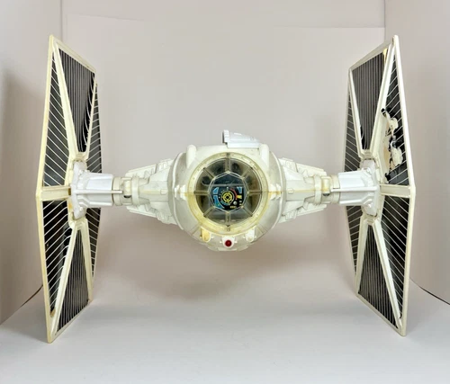 Vintage Star Wars Imperial Tie Fighter 1978 Vehicle White Near Complete / Parts