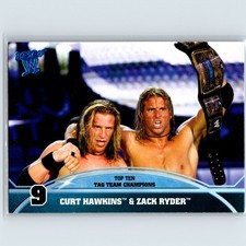 2013 Topps Best of WWE Curt Hawkins / Zack Ryder #9 Top 10 Tag Team Champions