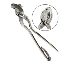Serra Modified Emasculator Bent Castration Crushing Clamp Surgical Instrument