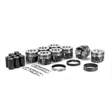 Silvolite Piston Kit 7205DKT.STD; Dualoy 98.20mm 37.8cc Dish for 6.4 Powerstroke