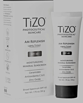 TIZO Photoceuticals AM Replenish Lightly Tinted  SPF40   1.7oz. Ceramides, BONUS
