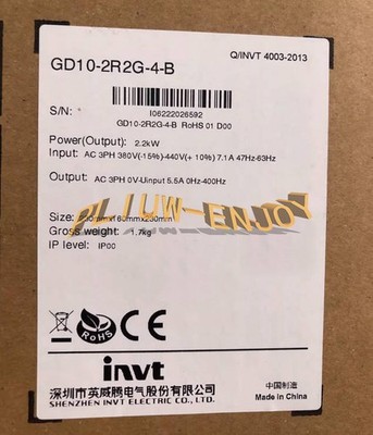1PC New Invt frequency converter GD10-2R2G-4-B 2.2KW 380V Inverter