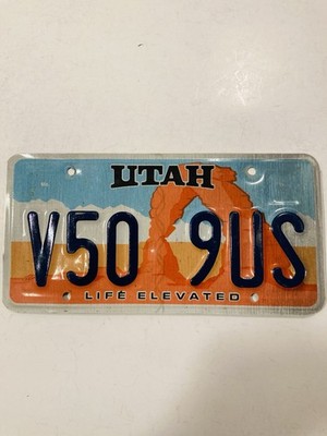 Utah Life Elevated License Plate Souvenir 