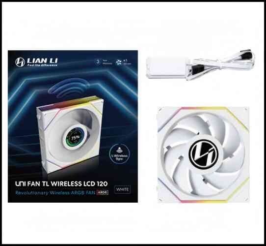 Lianli UniFan TL120　ホワイト Lian Li UNI FAN TL Wireless LCD 120 Regular Blade White 1-Pack