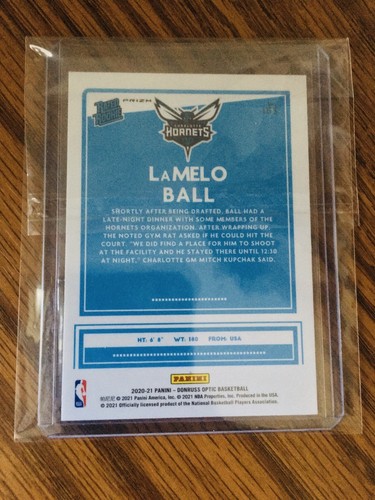 2020-21 Panini Donruss Optic #153 LaMelo Ball Pink Hyper Prizm Rated Rookie RC - Foto 2 di 2