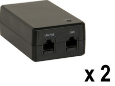 Crestron PWE-4803RU - LOT of 2 NEW - 802.3af PoE Injectors Power over Ethernet