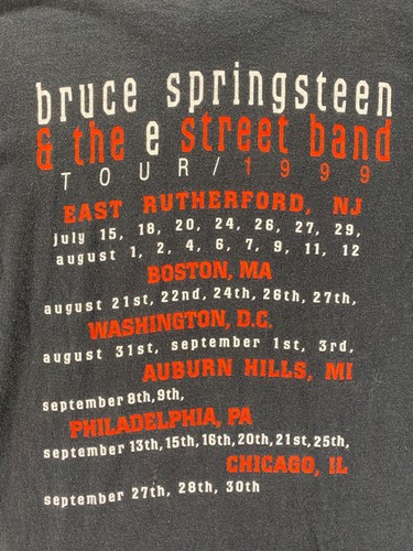 Vintage Bruce Springsteen & The E Street Band 1999 Rock Tour Concert T-Shirt XL - Picture 14 of 18