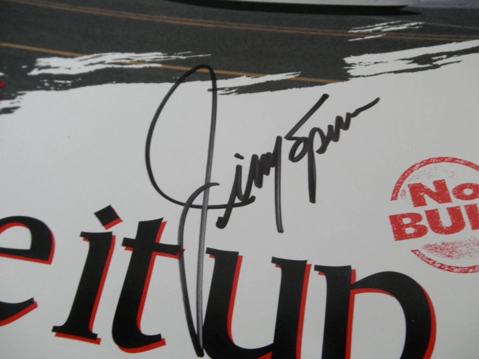 Postal NASCAR JIMMY SPENCER AUTOGRAFIADA FIRMADA #23 FORD TAURUS NO BULL Foto 2 de 3