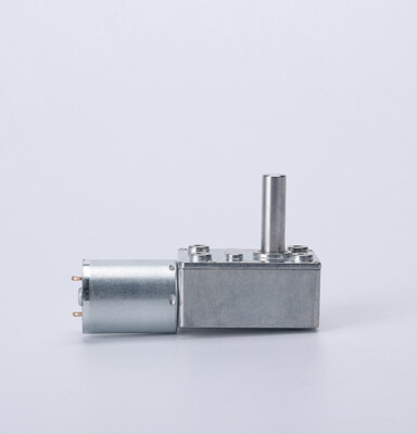 JGY370 DC Worm Gear Motor - 6V-24V, High Torque, 30RPM At 24V, All-Metal Gear Reducer