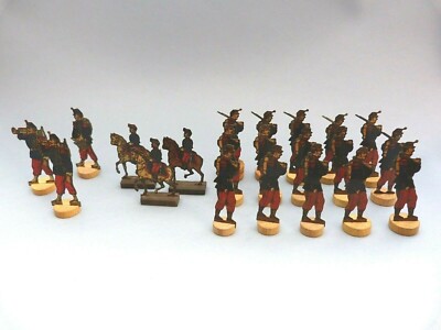 12 Soldats De Plomb George Potier SGDG - Fer Blanc Lithographié - France