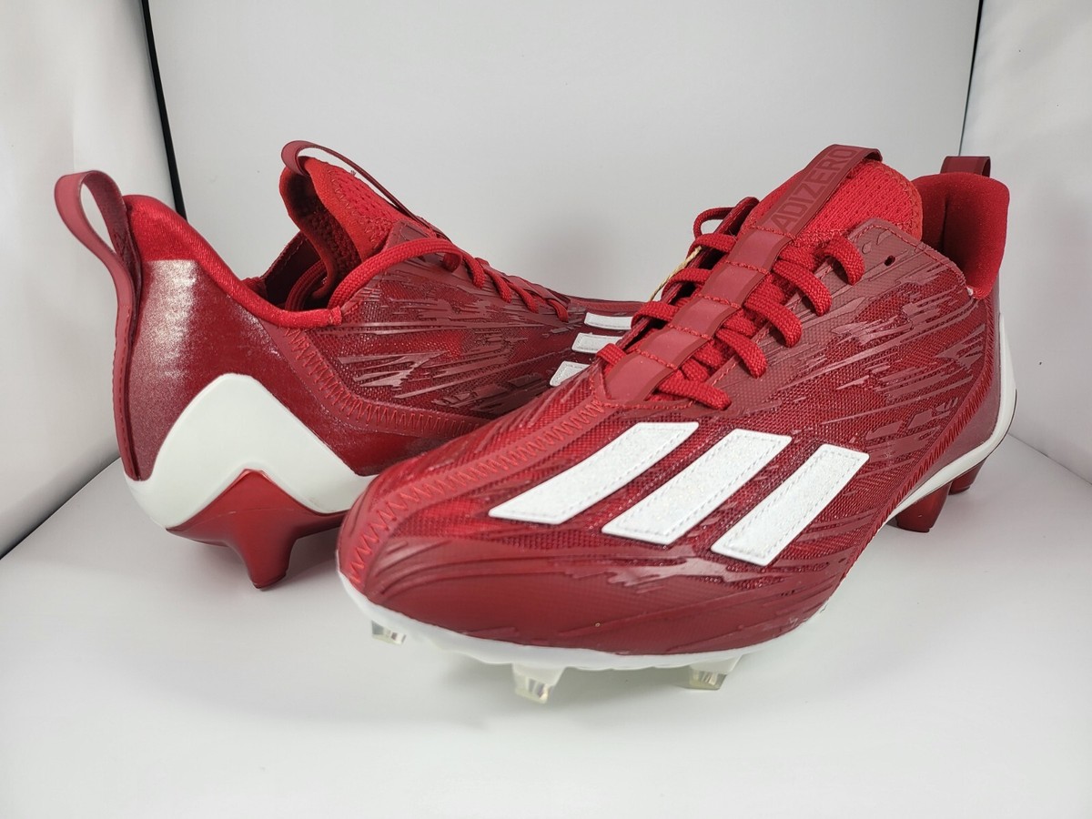 Adidas  Adizero Football Cleats Team Power Red White. Adidas Adizero 2021 White/Red FX4227 – Kratz Sporting Goods main image 2