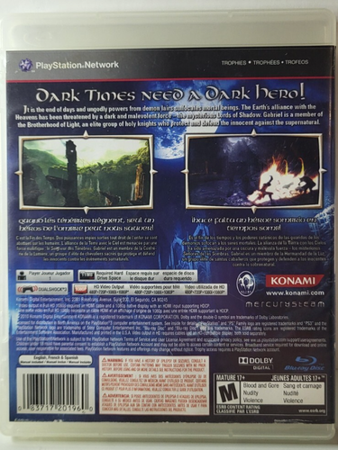 Castlevania: Lords of Shadow Sony Playstation 3 PS3 Very Good Fast Shipment - Picture 2 of 12