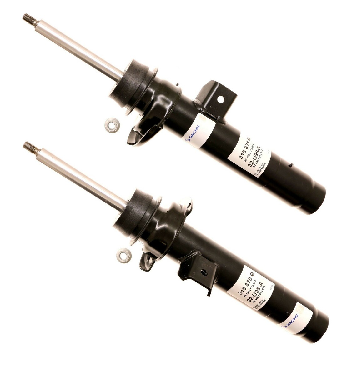 2 OEM SACHS Left+Right Front Shocks Absorber Struts for BMW