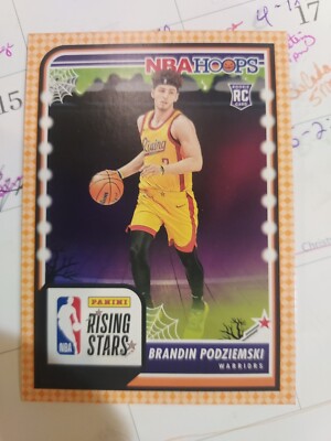 2023-24 HAUNTED HOOPS NBA ORANGE RC BRANDIN PODZIEMSKI WARRIORS ROOKIE AA-2235