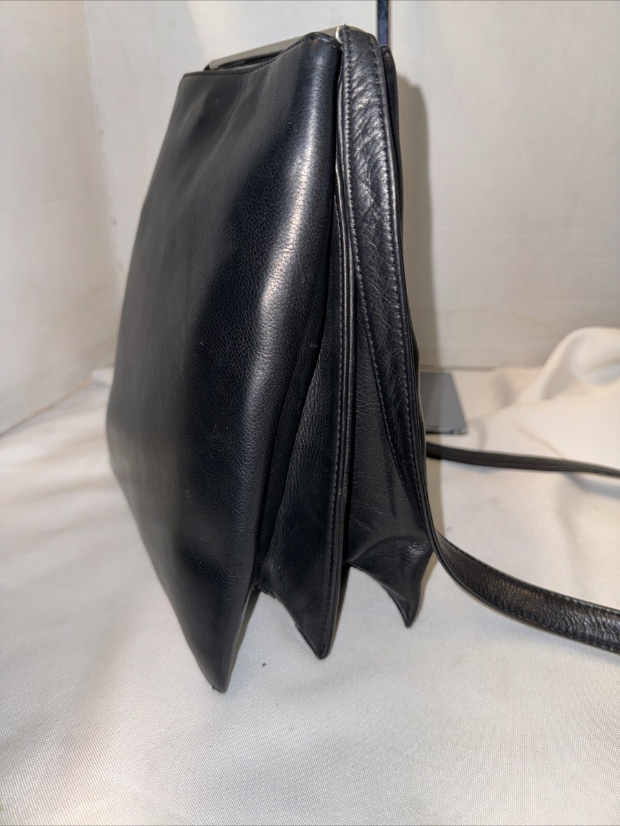 Renato Angi Venezia Black Leather Crossbody Bag | eBay
