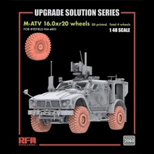 RYEFIELD RM2060 M-ATV 16.0xr20 wheels 3D Printed Total 4 wheels For RYE RM-4801
