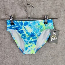 Girls Bikini Bottom Tie Dye Blue Green Swimwear ART CLASS size M 7/8 