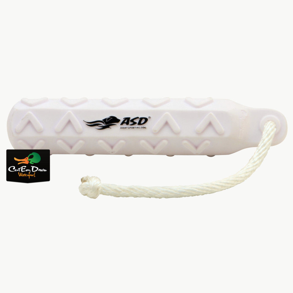 AVERY OUTDOORS SPORTING DOG 2" WHITE HEXABUMPER DOG TRAINING RUBBER