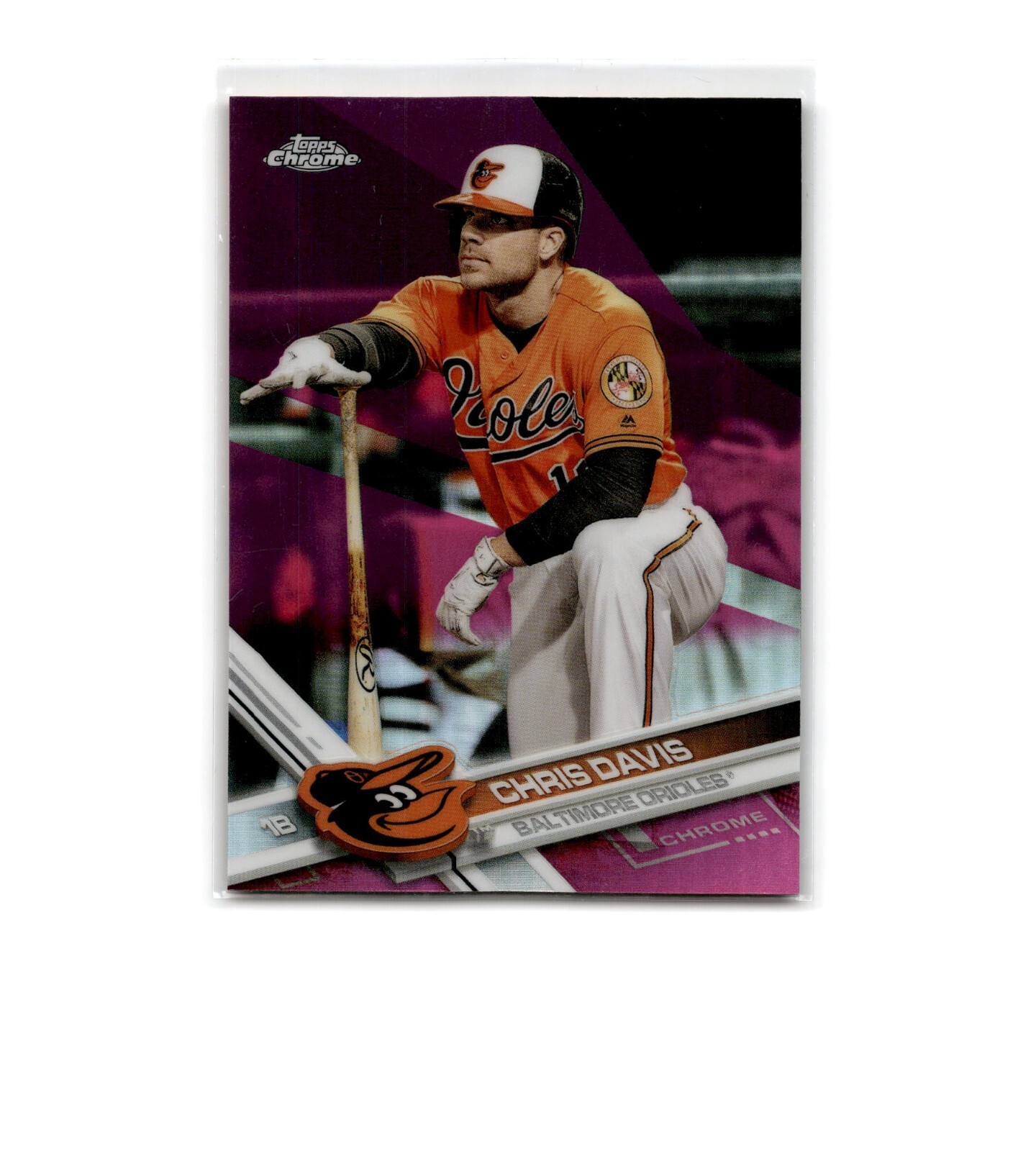 2017 Topps Pink Chrome Refractor Chris Davis #182