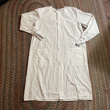 Long white lab jacket coat nurse mens womens medical Jackets White unisex XSM