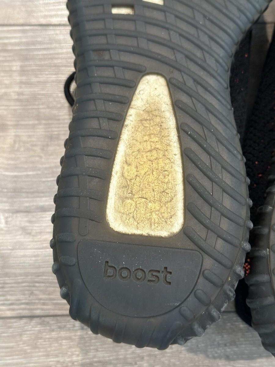 ADIDAS Yeezy Boost 350 V2 Beluga Men's Running Shoes 9.5 Black Neon Orange  | eBay