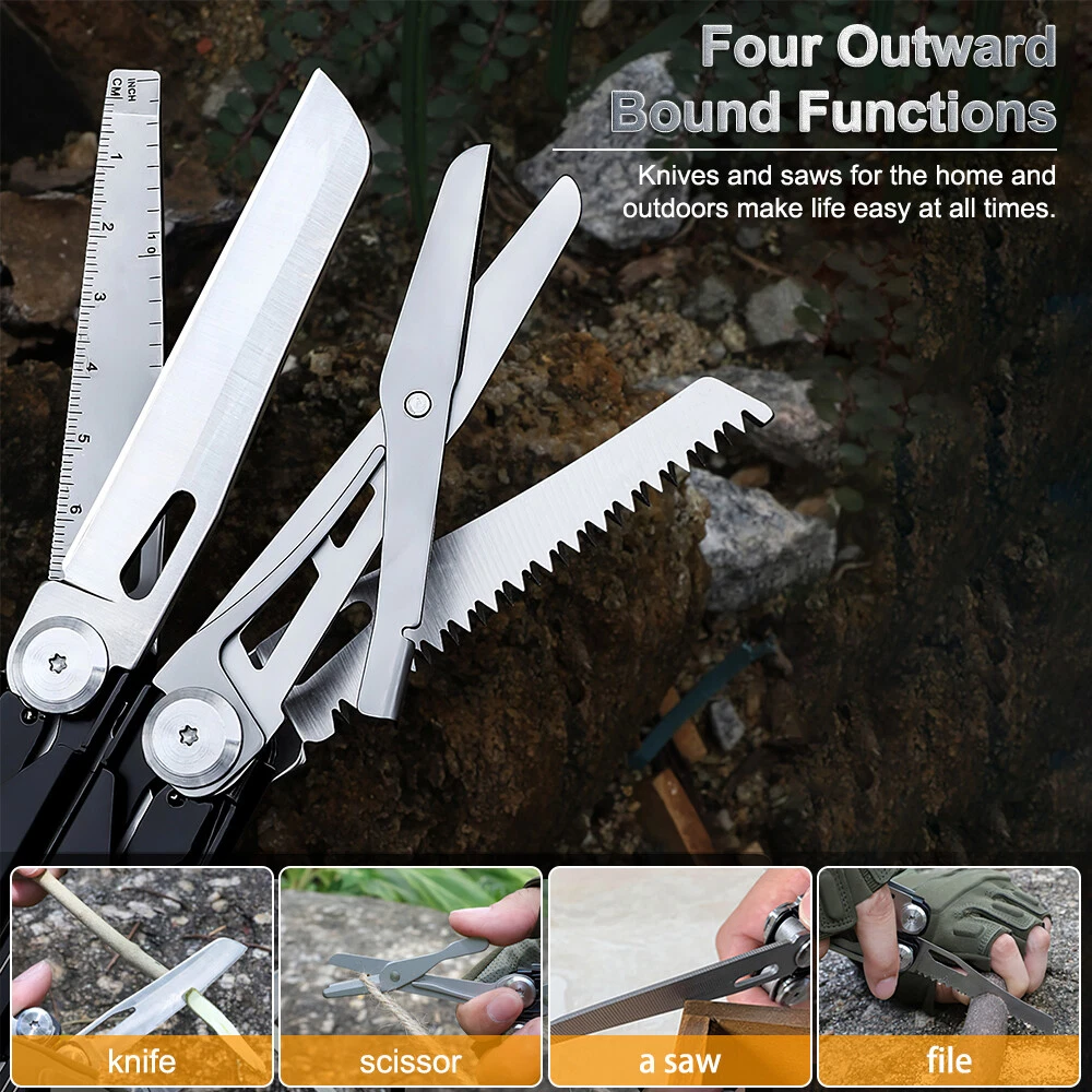 Multi tool Multipurpose Outdoor Folding Pocket Pliers Multitool 16 in 1