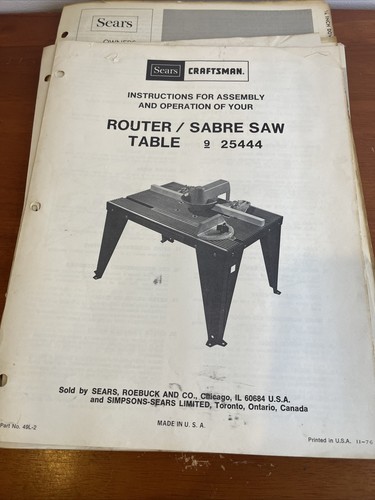 24 Vintage Craftsman/Sears Owners Manual - Picture 10 of 24