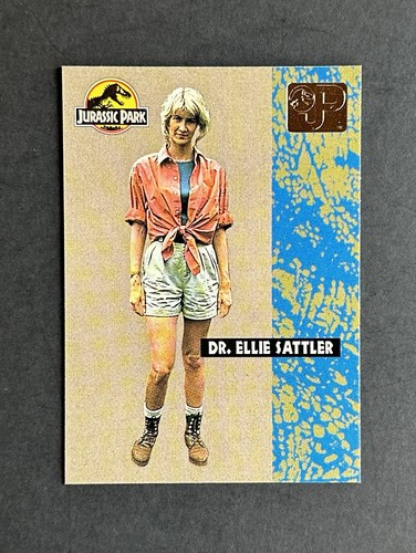 1993 Topps Jurassic Park Dr. Ellie Sattler #12 Rookie RC Deluxe Gold