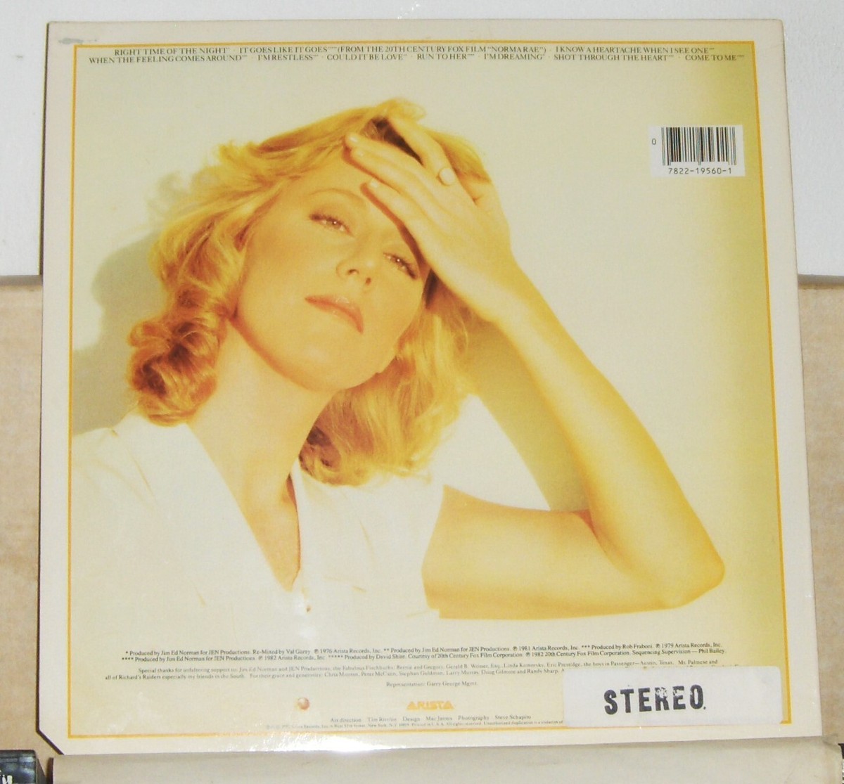 Jennifer Warnes – Best Of Jennifer Warnes - 1982 Vinyl LP Record