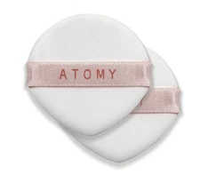 Atomy Gold Collagen Ampoule Cushion Puff Water Drop Shape Antibacterial 2pcs NEW