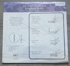 Colorbok - 12" x 12" - Postbound Scrapbook Album Refill Pages